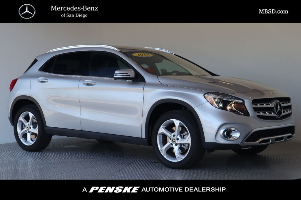 Pre Owned 2018 Mercedes Benz Gla 250 Suv Front Wheel Drive Suv